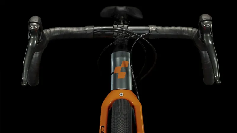 Cube Nuroad Rookie Kids Gravel Bike in Grey and Orange-6